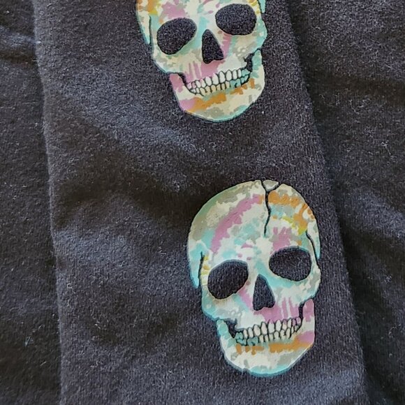 Torrid Cropped Tie Dye Skull Leggings - Picture 3 of 5